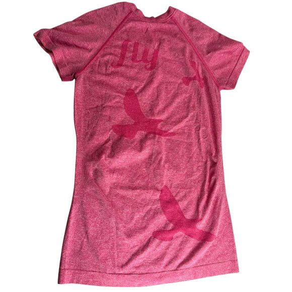 OISELLE FLYTE Bird Fly T Shirt Short Sleeve.  Pink.  Crewneck Size Women's Small - Picture 8 of 8